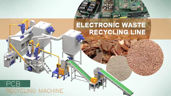 Circuit Boards Crushing Separating Recycling Machine